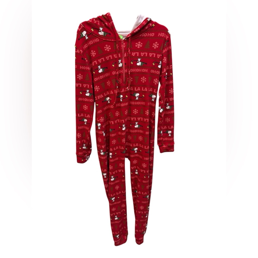 Peanuts Snoopy Red One Piece Pajamas Size XL